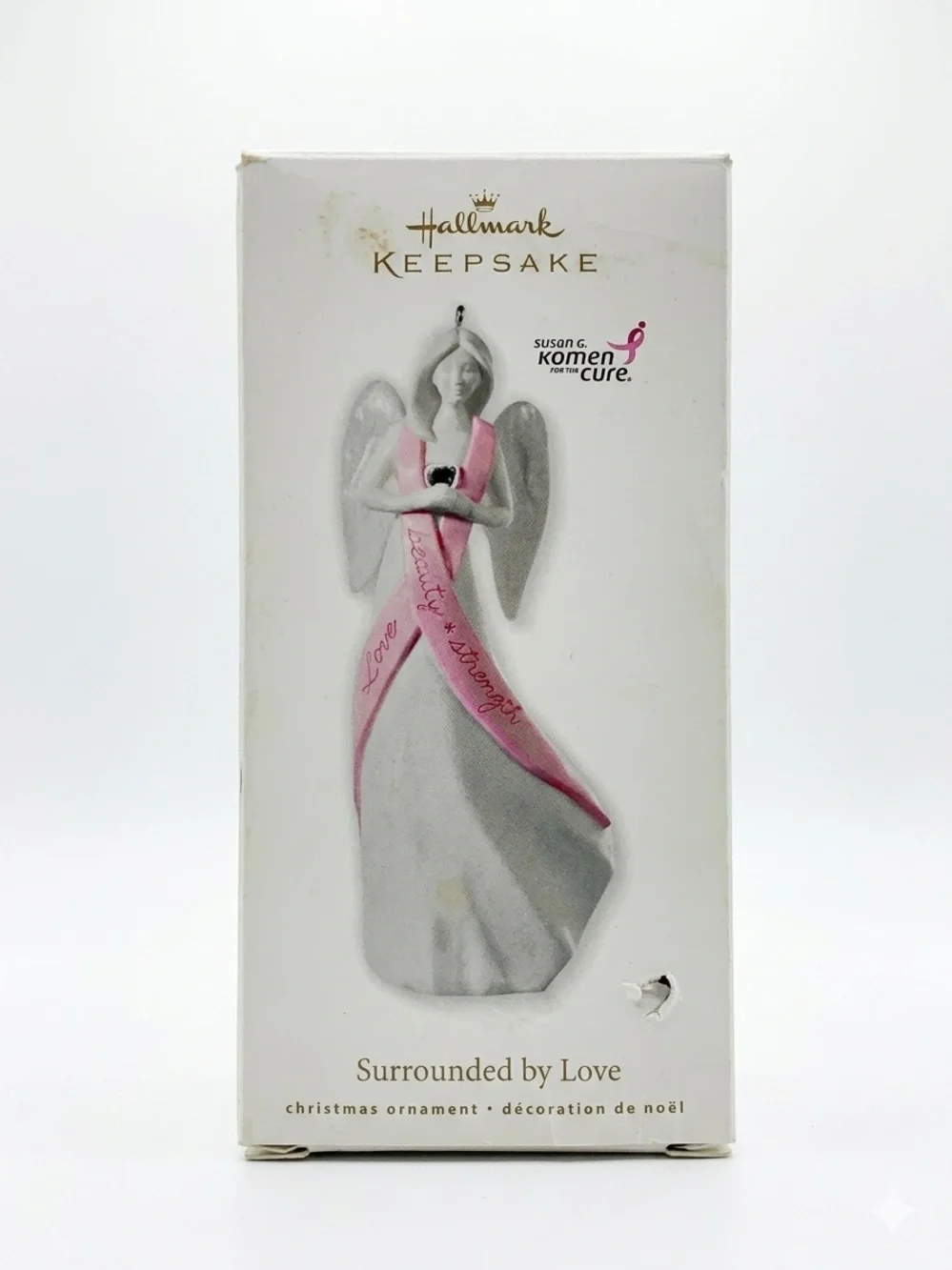 Hallmark Keepsake 2010 Surrounded by Love Angel Ornament Susan G Komen w/ Box